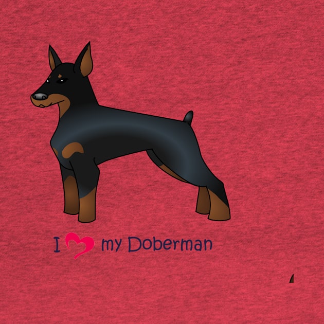 I <3 my Doberman by Ashkerdoodles